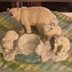 Polar Bear Family Figurine
